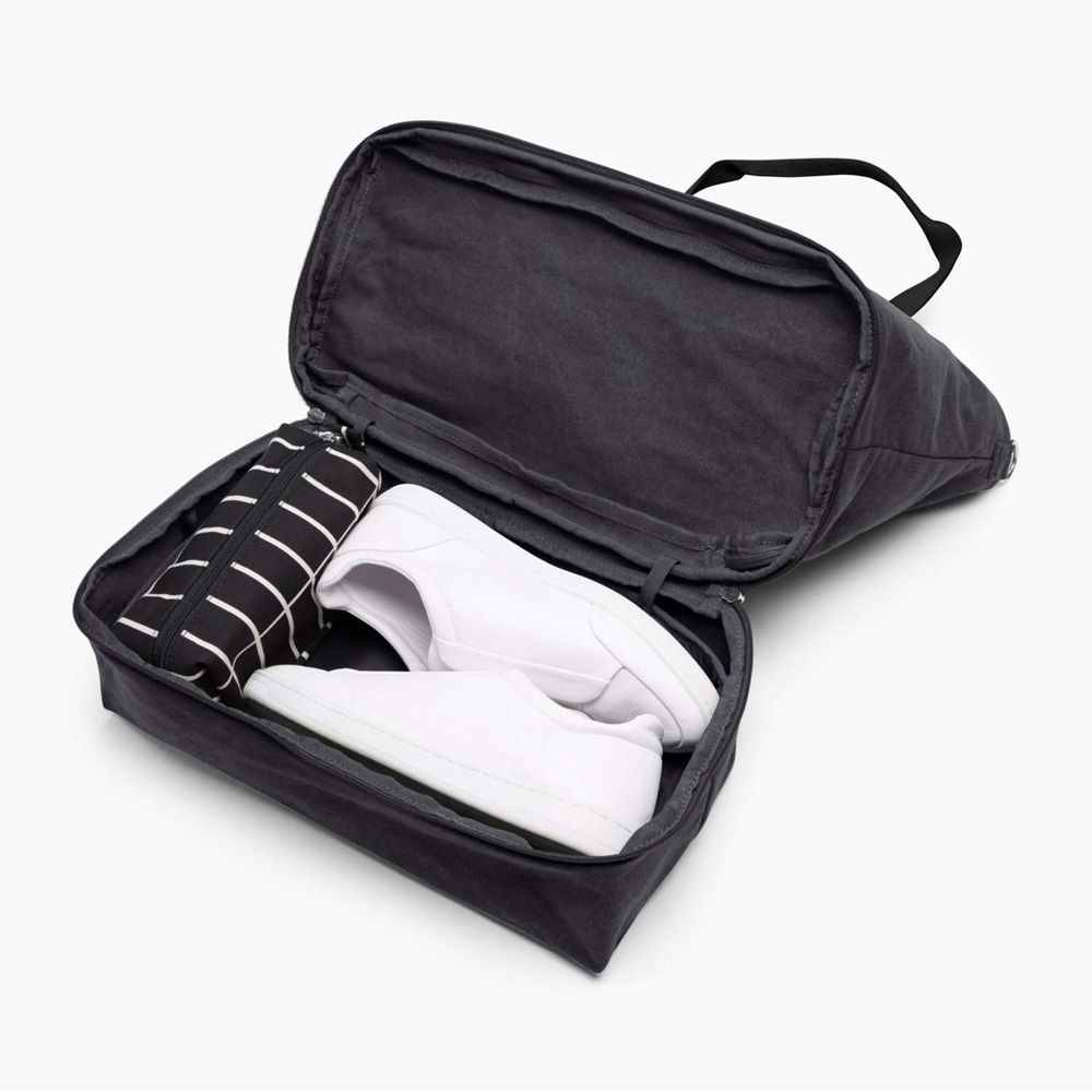 Lo & Sons Catalina Deluxe Tote Midnight Ash Eco Friendly Canvas Weekender Bag - Picture 9 of 12
